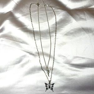 Butterfly fairy necklace set!
